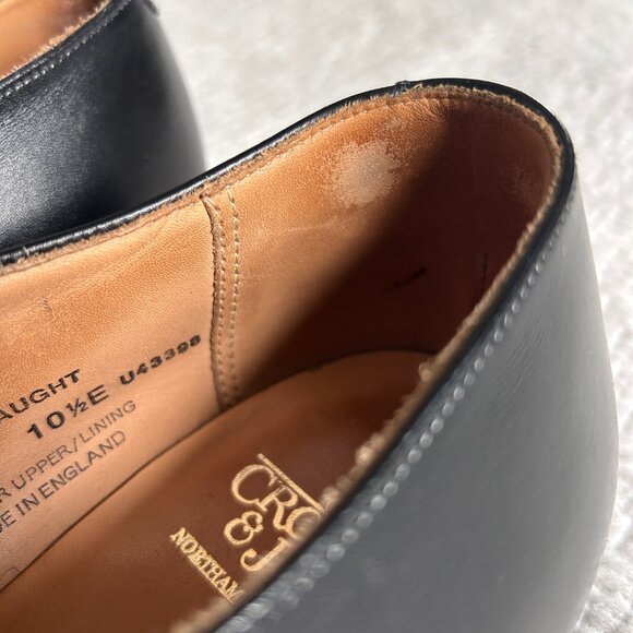 Crockett & Jones, Connaught cap-toe oxfords, Black (size 11.5) - Picture 9 of 10